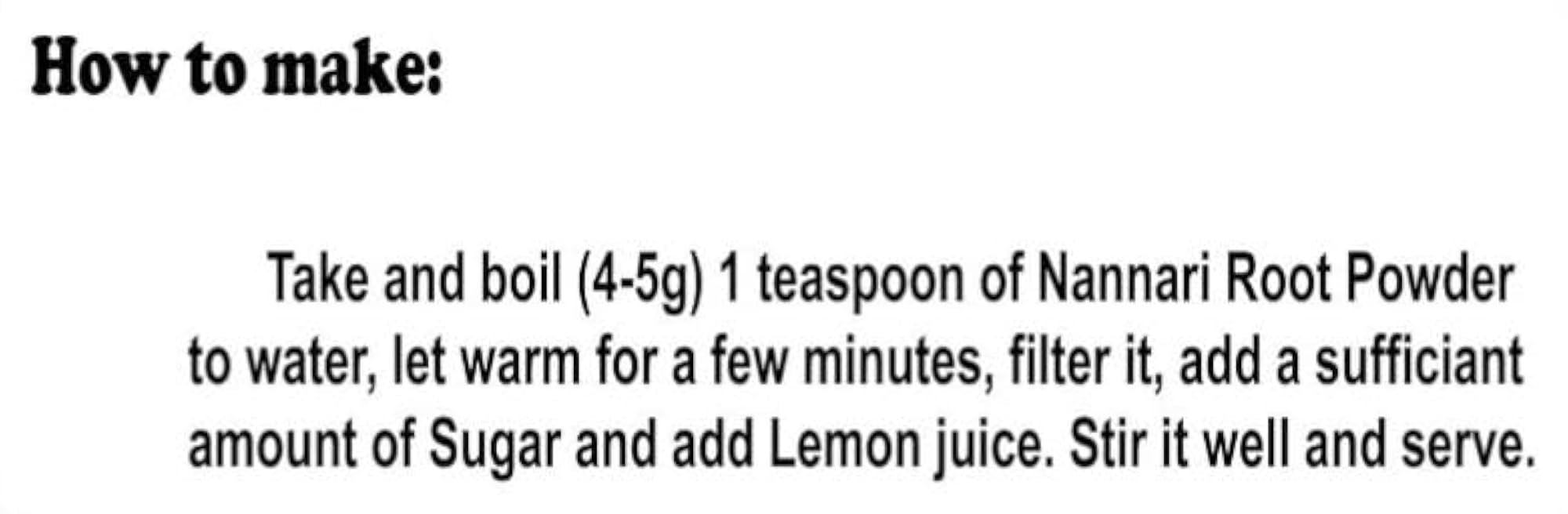 Nannari Root Powder for Body Cooling and Purification